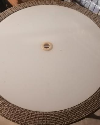 Perfetto set da giardino in rattan come nuovo 