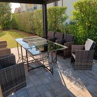 TecTake® Set Palma in Rattan per Giardino