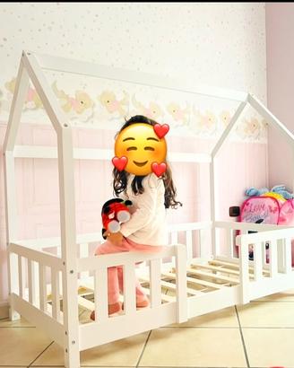 Grazioso letto  capanna montessori com materasso