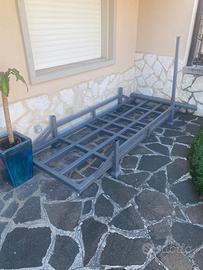 Struttura in ferro  verniciata 250x 80 cm