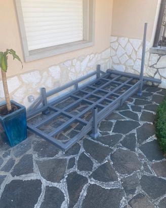 Struttura in ferro  verniciata 250x 80 cm