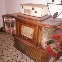 Mobile radio bar giradischi anni 40