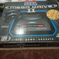 mega drive II con cassette 7 