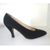 Décolleté Prada seta blu vintage '80