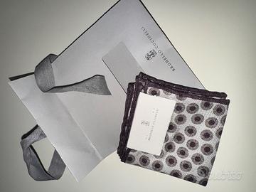 BRUNELLO CUCINELLI – Pochette in seta da uomo