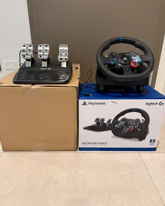 G29 logitec volante e pedaliera perfetti