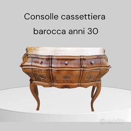 consolle cassettiera barocca anni 30