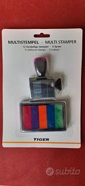 Timbro multiplo 5 colori Tiger