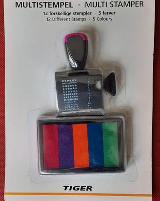 Timbro multiplo 5 colori Tiger