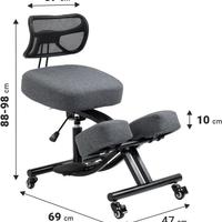 Sedia Ergonomica per ufficio con supporto lombare