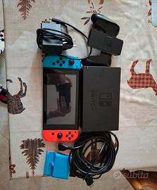 nintendo switch completa di accessori