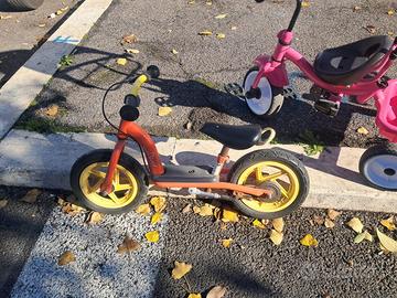 Biciclettina senza pedali per equilibrio rossa