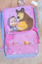 zaino per la scuola Masha e Orso