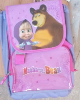 zaino per la scuola Masha e Orso
