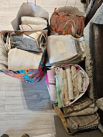 scampoli, tessuti e tirelle