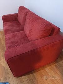 Divano sfoderabile colore Bordeaux