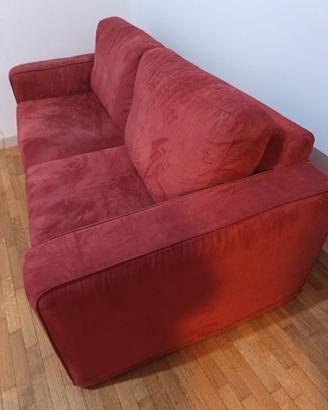 Divano sfoderabile colore Bordeaux