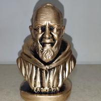 Busto di Padre Pio Color Bronzo - Statua Padre Pio