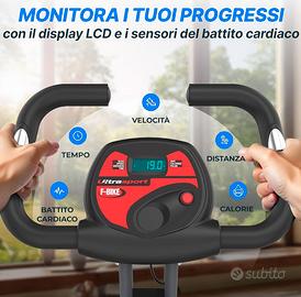 Ultrasport F-Bike Cyclette da Casa Pieghevole