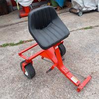 carrellino guidatore uomo bordo tosaerba 13/15 hp