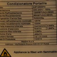 Condizionatore portatile Zephir 12000 BTU