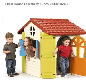 FEBER Feber House Casetta da Giardino per Bambini,