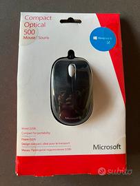 Microsoft Compact Optical Mouse 500 nero USB nuovo