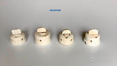 DEVIATORE/INTERRUTTORE ROTATIVO IN PORCELLANA