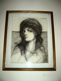 QUADRO RICCARDO BENVENUTI - VOLTO DI DONNA