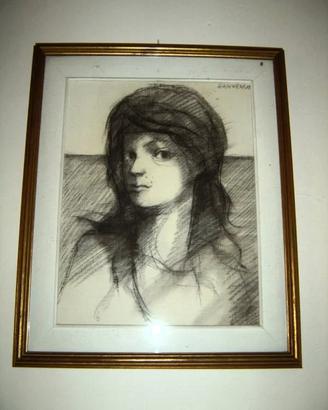 QUADRO RICCARDO BENVENUTI - VOLTO DI DONNA