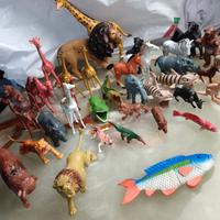 Set giochi Vintage anni 70/80 animali vari 50+ pz.
