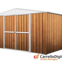 Box in Acciaio da giardino 360x345cm fin legno