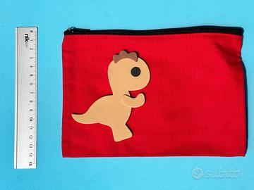 Scuola astuccio dinosauro