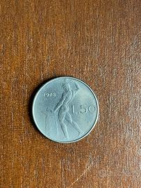Moneta 50 lire 1978 Repubblica Italiana