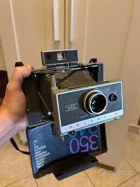 Polaroid Land Camera 340 con flash