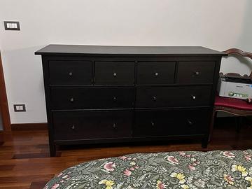 Cassettiera IKEA HEMNES 160x50x96 nera 8 cassetti