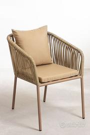 Set sei sedie da giardino ed esterno