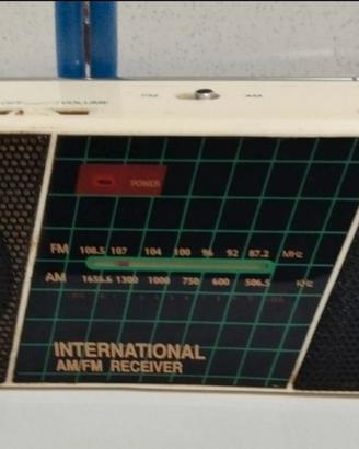 International  Receiver am fm radio portatile vint