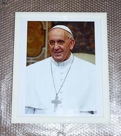 Quadro di PAPA FRANCESCO + oggetti papali