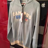 Felpa con zip taglia l nuova
