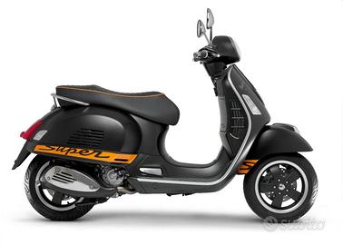 ADESIVI ARANCIO VESPA 125 250 300 GTS SUPER AUFKLE
