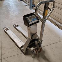 Tranpallet con bilancia inox