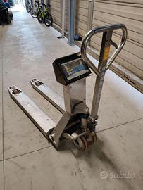 Tranpallet con bilancia inox