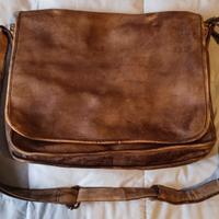 Borsa Cartella Avirex in pelle morbida