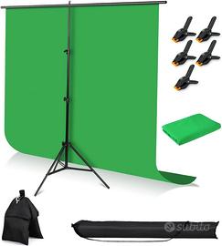 Sfondo Fotografico Kit, 2m x 1.5m Verde