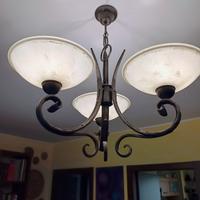 lampadario in ferro battuto