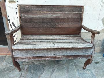 antica panca in legno 