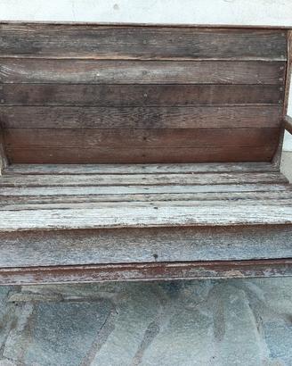 antica panca in legno 