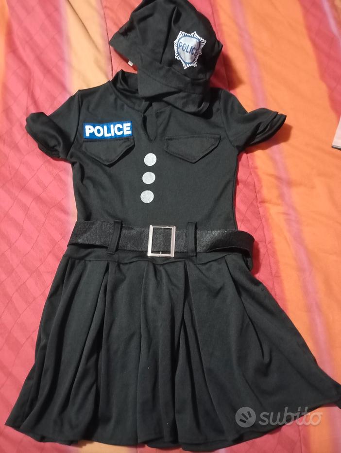 Costume Poliziotto Polizia Vestito Fantasia Divertente Festa Ragazzi - Foto 10