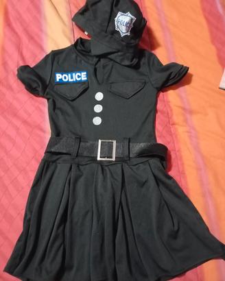 costume carnevale poliziotta 